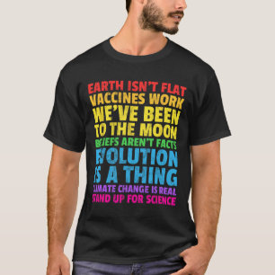 T-shirt La Terre n'est pas plate se tenir debout pour la s