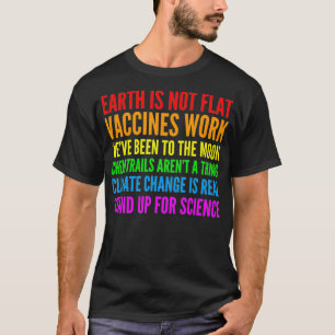 T-shirt La Terre N'Est Pas PlatStand Pour Professeur De