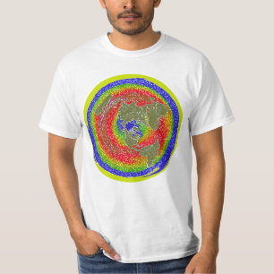 T-shirt La terre plate 1 courants de la température et de
