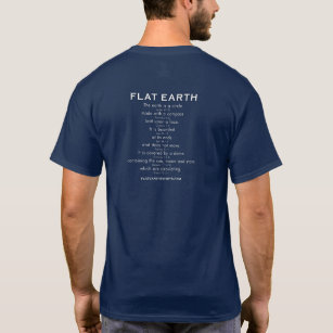 T-shirt La terre plate - CRIQUÉE ! avec des écritures