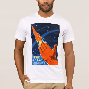 T-shirt La terre plate - rien n'obtient après le firmamen