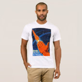 T-shirt La terre plate - rien n'obtient après le firmament (Devant entier)