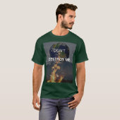 T-SHIRT LA TERRE PLEURE. (Devant entier)