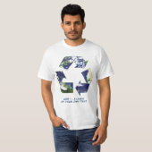 T-shirt La terre - réutilisant (Devant entier)