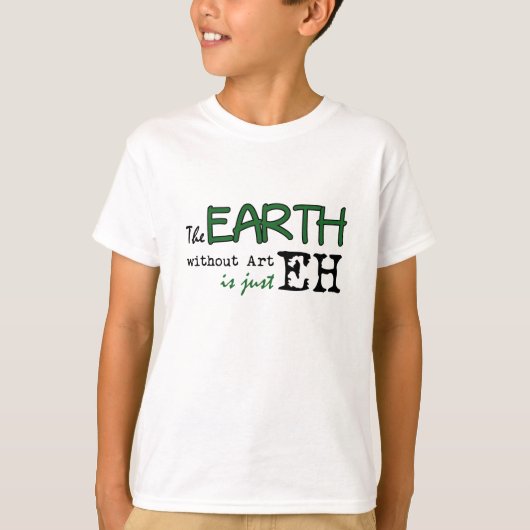T-shirt La Terre sans art (Devant)