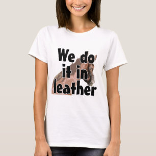 T-shirt La tête de cheval - nous la faisons en cuir