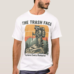 T-shirt La Tête de Poubelle - Raton Laveur Drôle Randonnée