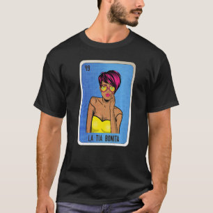 T-shirt La Tia Bonita Mexicaine Slang Loterie Bingo Cartes