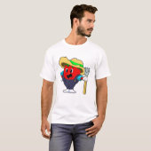 T-shirt La tomate comme fermier avec le gâteau (Devant entier)