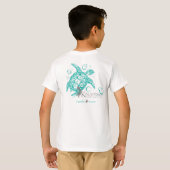 T-shirt La tortue de mer de Kalypso Shell dansent (Dos entier)