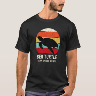 T-shirt La tortue de mer est mon animal spirituel vintage