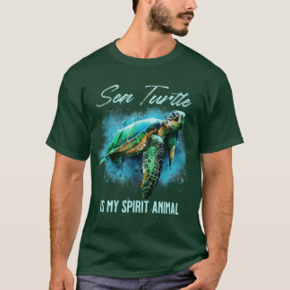 T-shirt La tortue de mer est mon esprit animal1