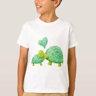 T-shirt La tortue douce étreint la maman et le bébé