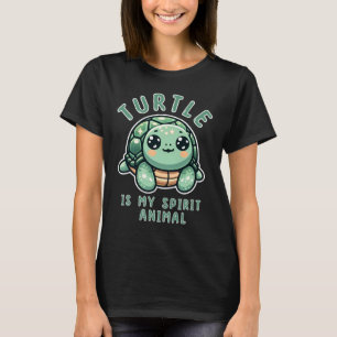 T-shirt La Tortue Est Mon Animal Spirituel Cadeau Pour Amo
