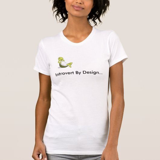 T-shirt La tortue, Introvert par conception… (Devant)