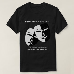 T-shirt La tragédie de la comédie du Masque de théâtre Bla
