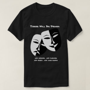 T-shirt La tragédie de la comédie du Masque de théâtre Bla
