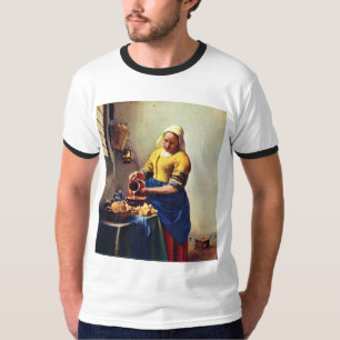 T-shirt La trayeuse [1]. Par Johannes Vermeer
