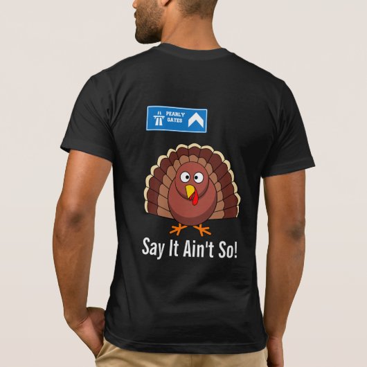 T-shirt La Turquie après le dessin de Thanksgiving (Dos)