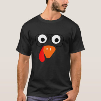 T-shirt La Turquie face lunettes Thanksgiving Day Harvest 