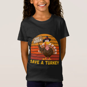 T-Shirt La Turquie mange de la pizza Thanksgiving pour les