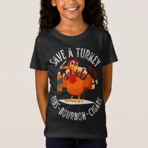 T-Shirt La Turquie Mange Pizza Adulte Bourbon Whiskey Amus