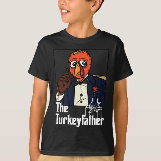 T-shirt La Turquie-Père Thanksgiving Day Fun Meme Fall A (Devant)