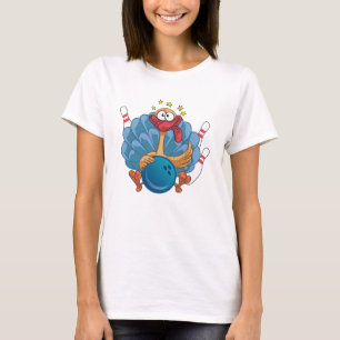 T-shirt La Turquie sauvage de roulement avec la boule et