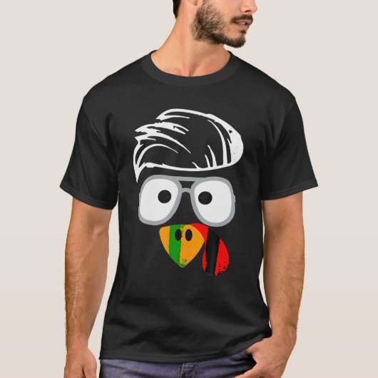T-shirt La Turquie stupide Face Drôle Thanksgiving Fall Jo (Devant)