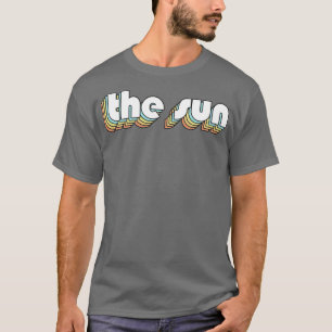 T-shirt La typographie Arc-en-ciel Sun Retro a disparu