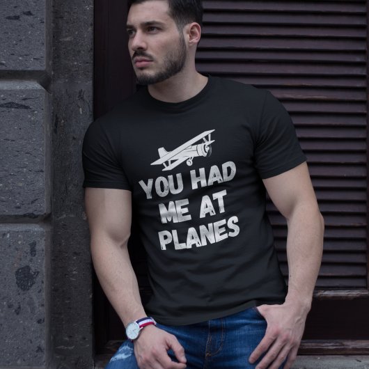 T-shirt La Typographie De L'Aviation Amusante "Vous M'Avez