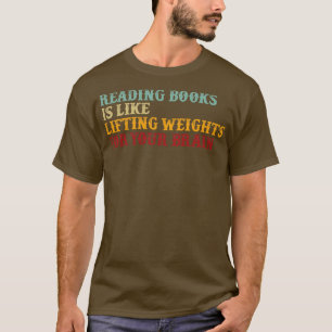 T-shirt La Typographie Rétro Lecture Livres Est Comme Lift