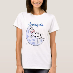 T-shirt La vache au-dessus de la lune