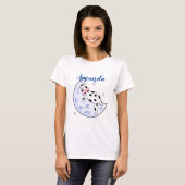 T-shirt La vache au-dessus de la lune (Devant entier)