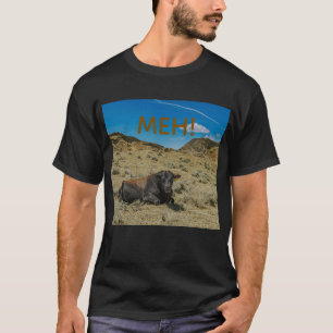 T-shirt La vache dit MEH pas de meuglement à la ferme