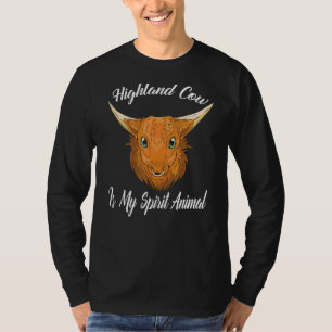 T-shirt La vache Highland est mon esprit Animal Scottish H