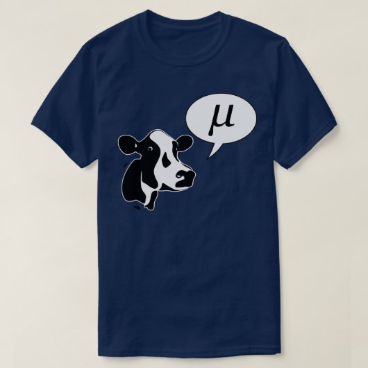T-shirt La vache scientifique va mu 1 (Design devant)