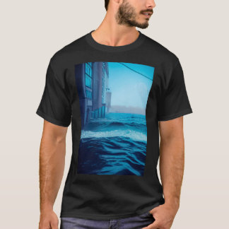 T-shirt La Vague De Mer Océanique En Ville.