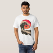 T-shirt La vague - vintage (Devant entier)