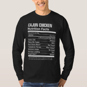 T-shirt La valeur nutritive du poulet cajun