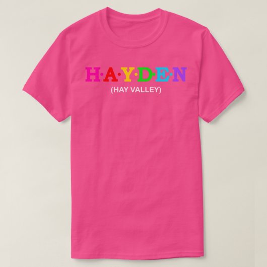 T-shirt La vallée de Hayden Hay (Design devant)