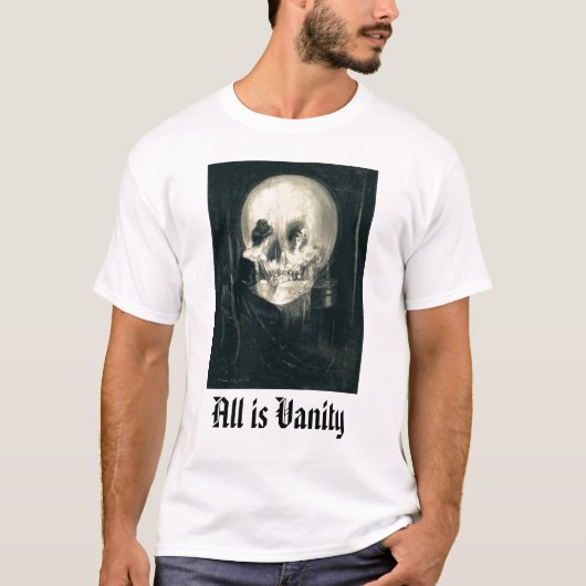 T-shirt la vanité, toute est vanité (Devant)