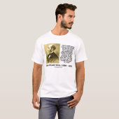 T-shirt La vérité de John Stuart Mill gagne plus souffrent (Devant entier)
