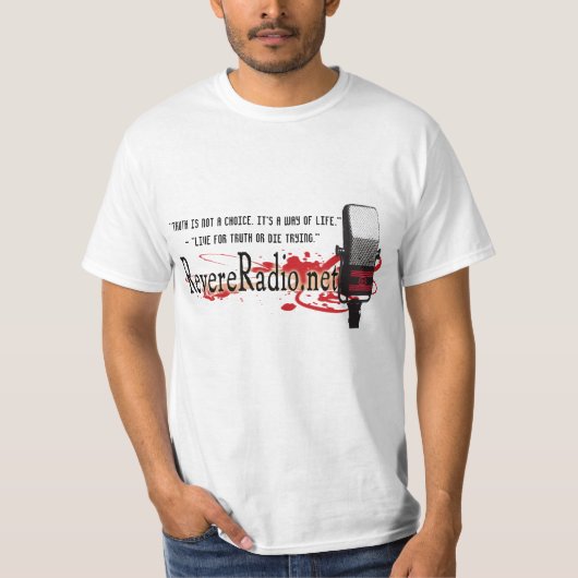 T-shirt La vérité n'est pas un choix vénèrent la pièce en (Devant)