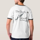 T-shirt La Vérité Vous Libérera - - Customisé (Dos)