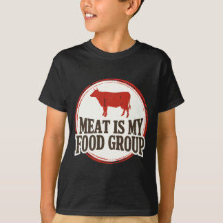 T-shirt La viande carnivore masculine est un groupe alimen