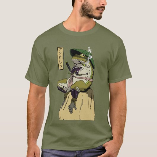 T-shirt La victoire de Frog Samurai à l'aube (Devant)