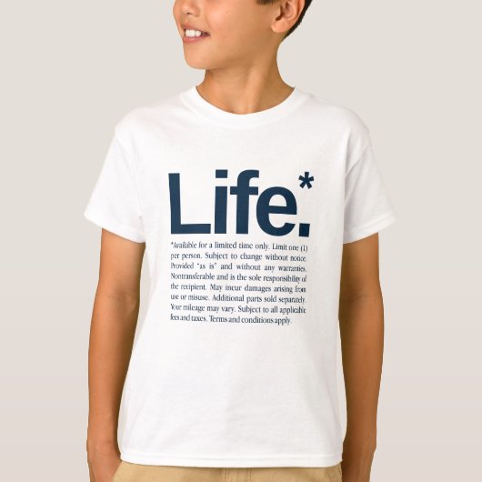 T-shirt La vie* (Devant)
