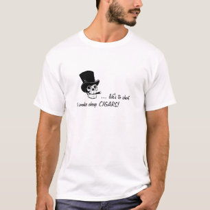 T-shirt La vie à court pour fumer les cigares bon marché