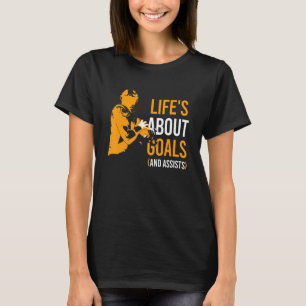 T-shirt La vie à propos des objectifs Chemise américaine d